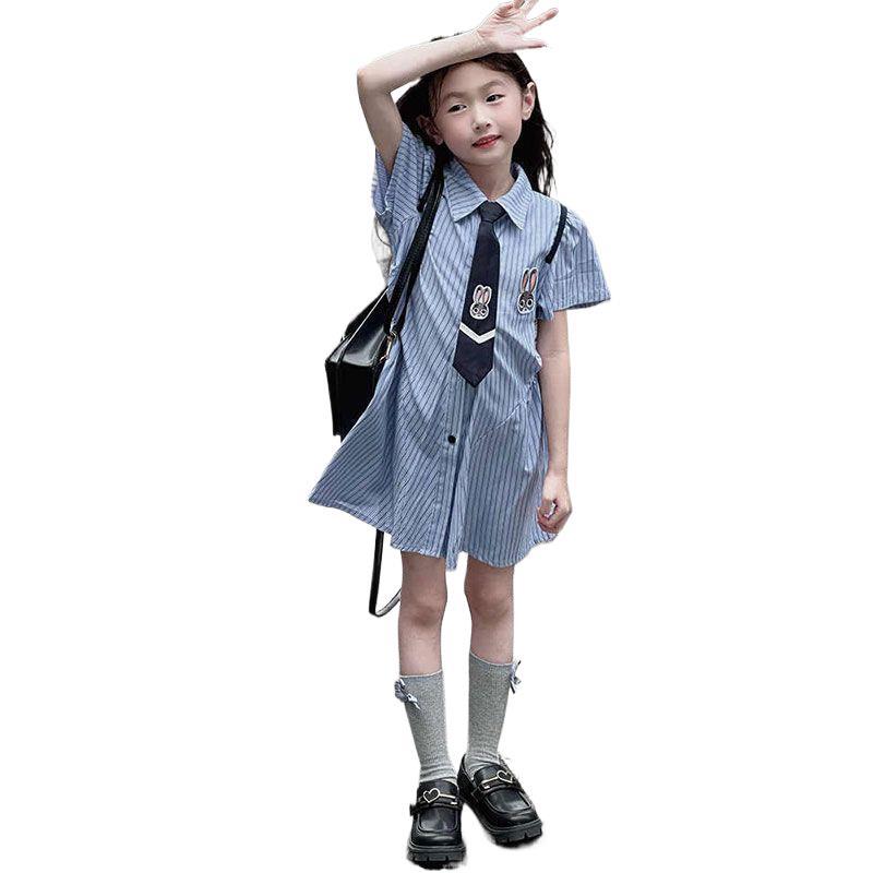 Girls Summer Korean School Dress Princess Dress Cute and Stylish