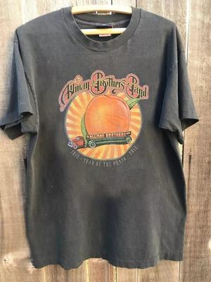 Rzadka koszulka z grafiką zespołu The Allman Brothers, grafitowa, podstawowy styl, rozmiary S-5XL, koszulka unisex
