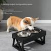 Gamelle double surélevée pour animaux de compagnie: Mangeoire pour chien et chat en acier inoxydable