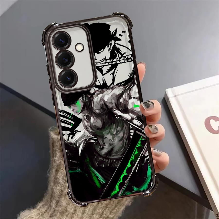 Anime Ones Pieces Zoro Case for Samsung Galaxy A52 A13 A24 A55 A14 A26 A53 A21s A56 A34 A23 A25 A36 A35 A15 A16 A51 A54 A33 Soft