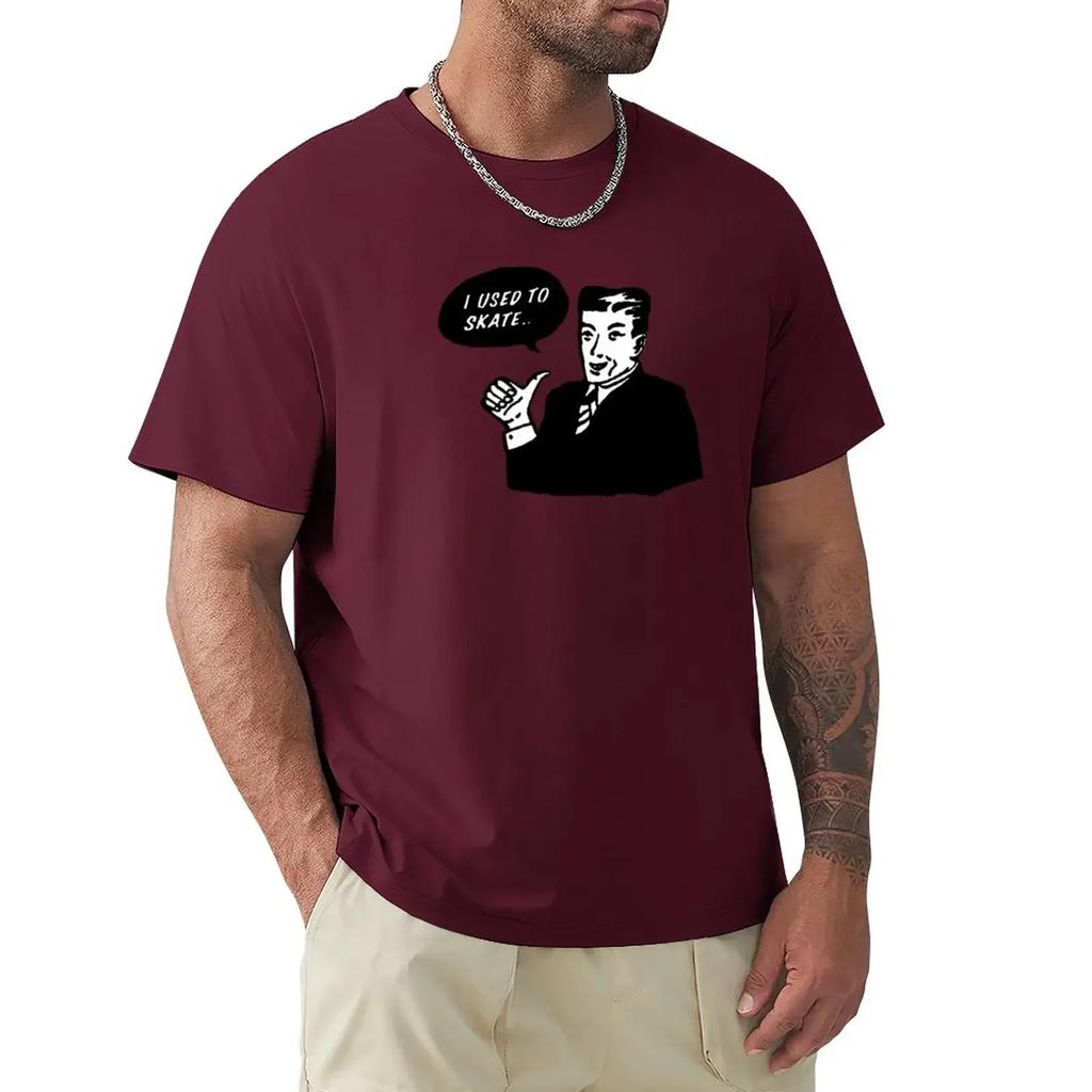 I use to skate T-Shirt Blouse hippie clothes t shirts for customizeds graphics plain black t shirts