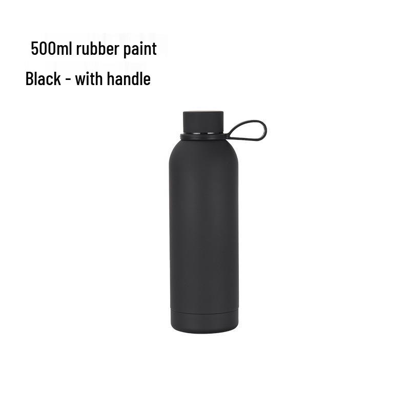 750ml Nerezová termoska - Přenosná, Matná, S malým hrdlem, pro venkovní sporty a do auta