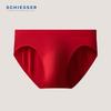 Schiesser Men's Modal Mid-rise Briefs - Lucky Horse Red