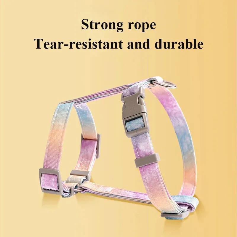 Adjustable Cat Harness And Leash Set Pet Dog Cat Vest For Small Medium Large Dogs Rope Set Pug Outdoor Walking Lead