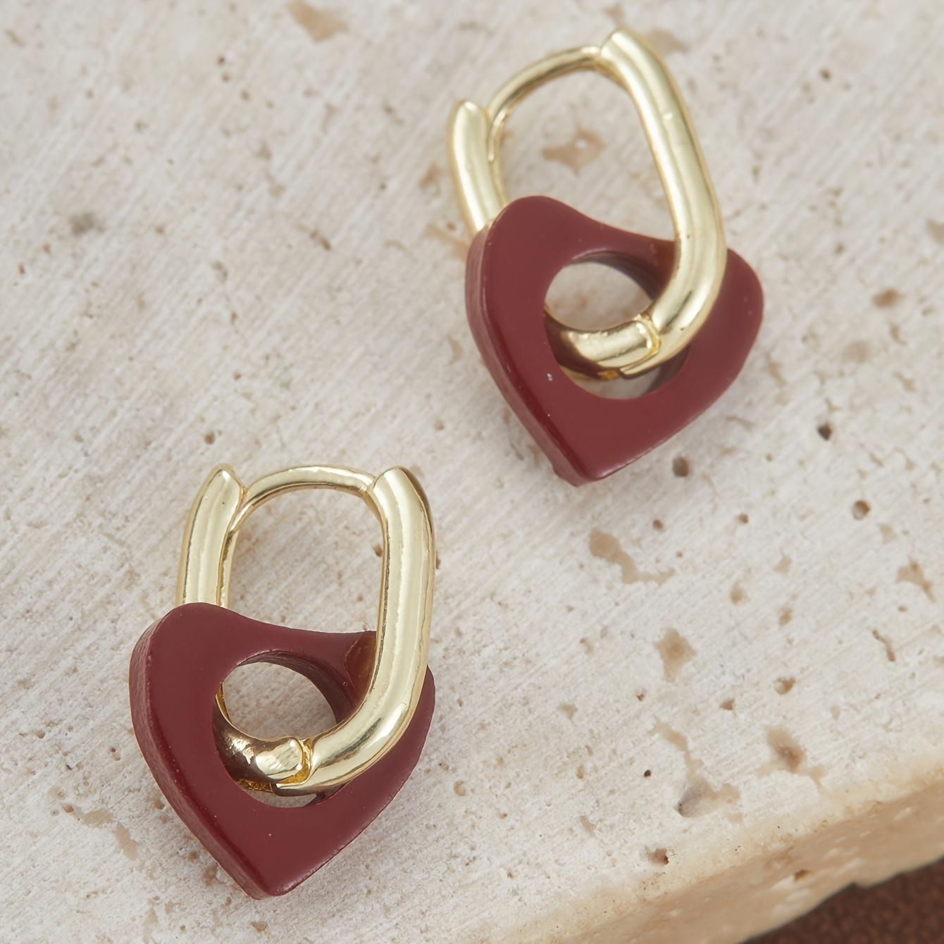 

Stainless Steel Earrings for Women, Comfortable Versatile, Minimalist Elegant Fashion Earrings for Daily Wear or Party Occasions золотий