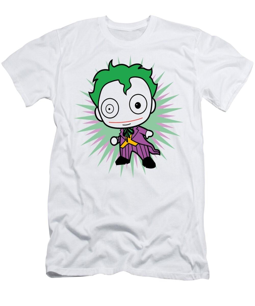 DC Comics The Joker Originals Chibi Art White T-shirt S разноцветный