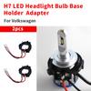 2PC Base For BMW VW Nissan Opel Ford Mercedes-Benz Base H7 Bulb Socket Car Accessories H1 LED Headlight Bulb Base Holder Adapter