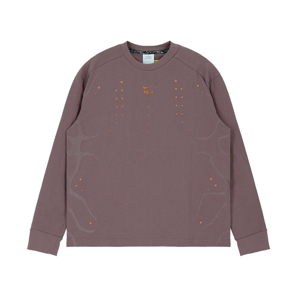 Nike ISPA SS25 Wygodna Modna Przyjazna dla Skóry Miękka Koszulka z Długim Rękawem Unisex Top Brązowy HJ9087-208