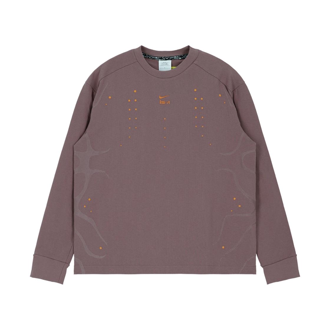 Nike ISPA SS25 Удобная Модная Приятная к коже Мягкая Футболка с длинным рукавом Унисекс Топы Коричневый HJ9087-208 XL