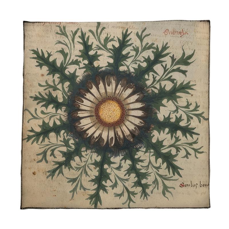 Flower Pattern Tarots Tablecloth Divinations Card Table Cloth Tapestry Astrology Witchcrafts Deck Cloth Decoration 50x50cm