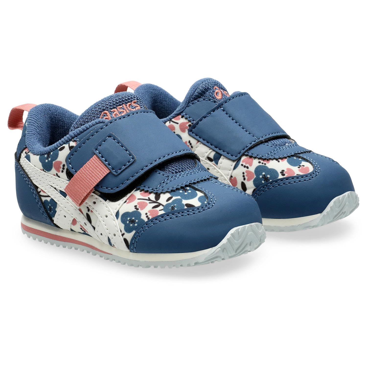 

Baby low single in various navy cm [Sukusuku] shoes, cut, belt, [Available colors], blue/off white, 373, 15.5