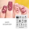 KADS Manicure Stamping Plates Nail Art Ocean 009 Nail Art Stamp Plates Template Tools for DIY Stamping Decoration