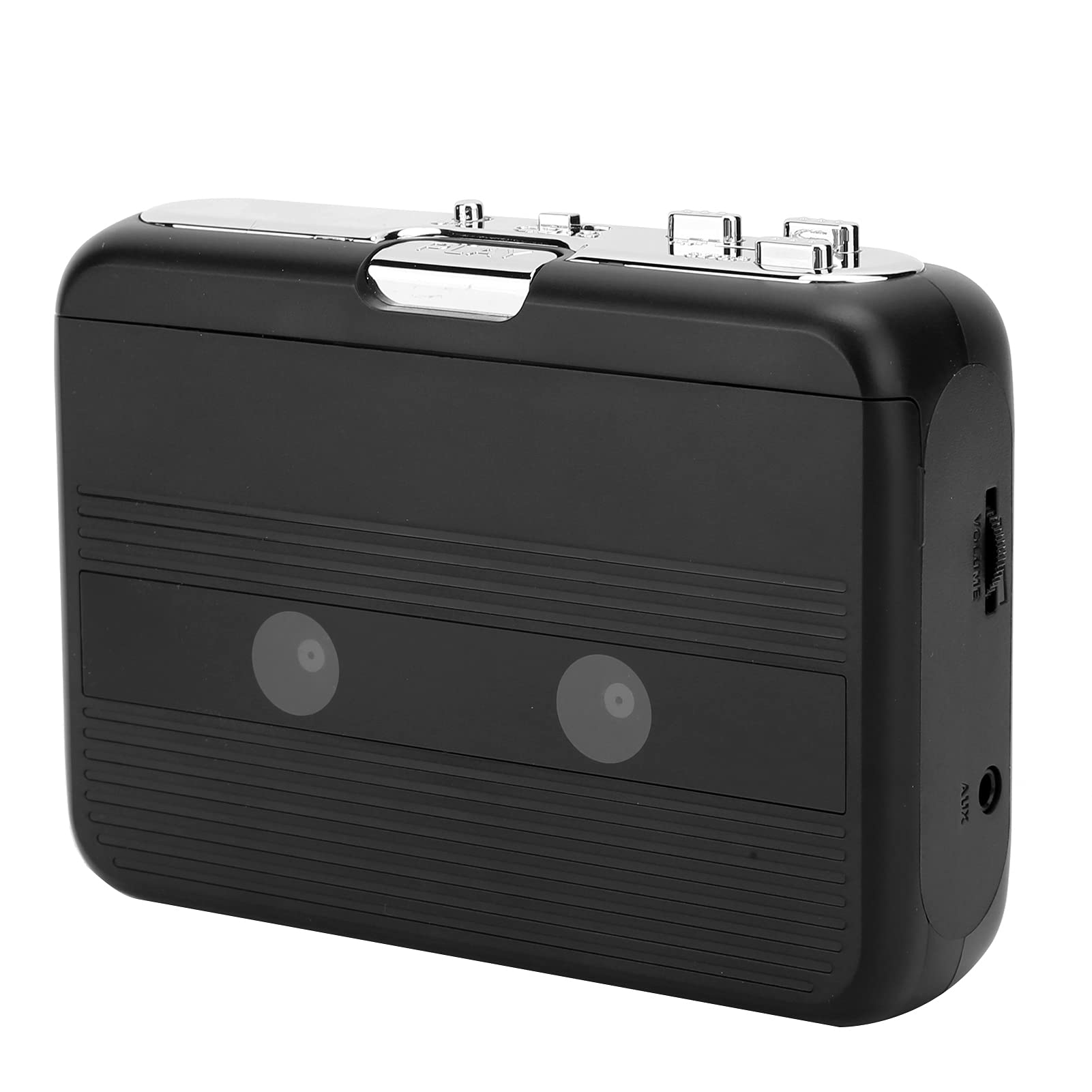 

Dpofirs Bluetooth Cassette Stereo Cassette Tape USB and Power Portable Pocket Tape Player Player, Auto-Reverse Player, Support, (Black)