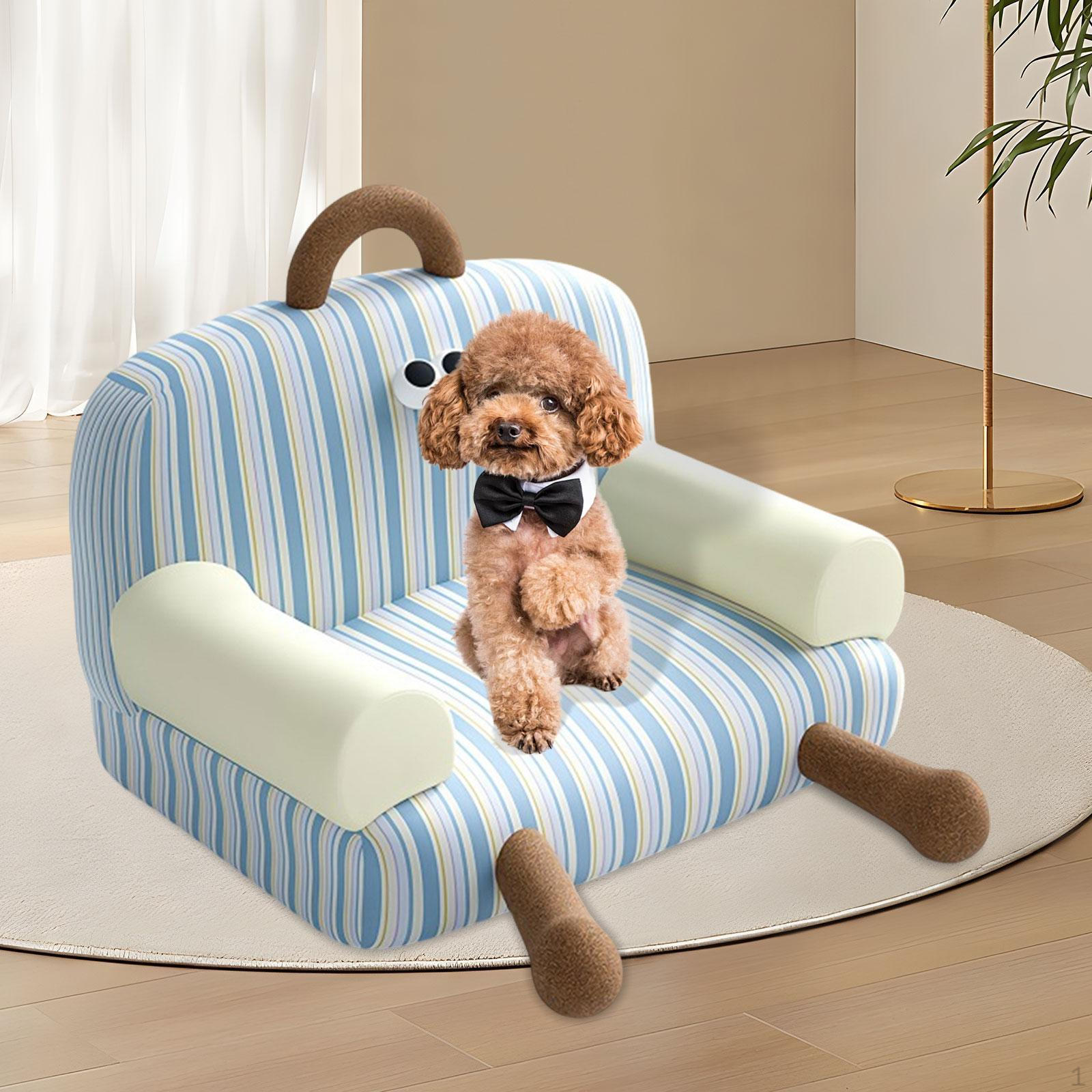 

Кошачий диван с нескользящей нижней кроватью, милый, мягкий, для дома, удобный, очаровательный, дышащий, устойчивый к царапинам Blue M