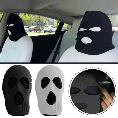 3-loch Auto Sitz Kopfstütze Abdeckung Lustige Parodie Auto Sitz Universal Sitz Auto Kopfstütze Innen Zubehör Auto Abdeckungen Kopfbedeckungen h0G6