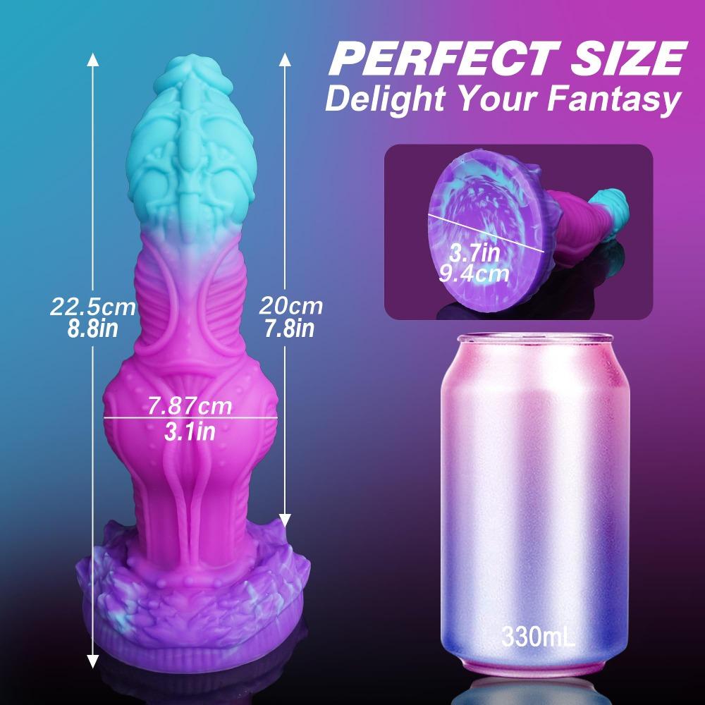 Alien Silicone Dildo for Women - Fantasy Penis for Solo Masturbation, G-Spot Stimulator & Anal Expander, Adult Sex Toy
