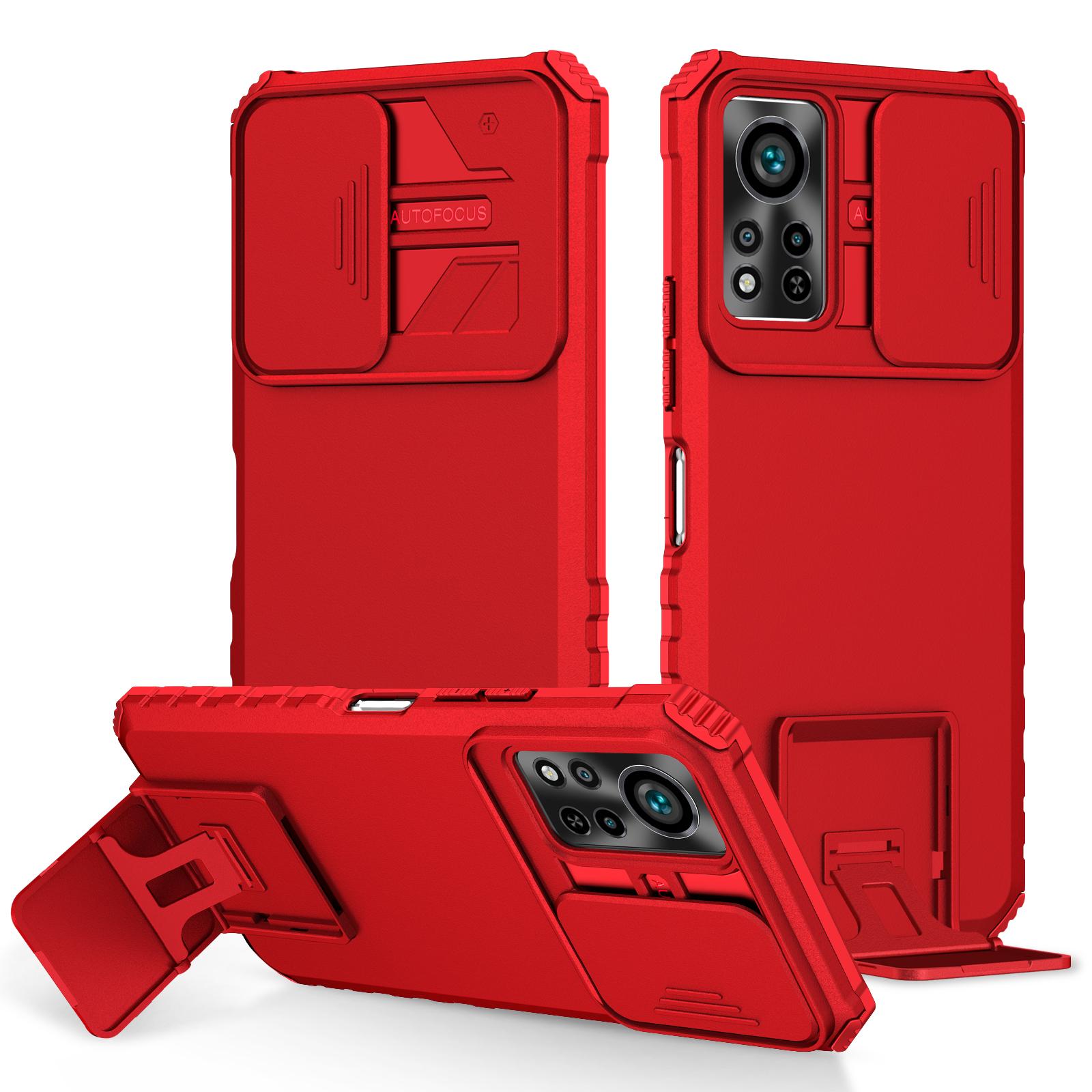 

Ударопрочный чехол для Infinix Hot 12 11 11S Play NFC Slide Camera Lens Protection Stand Phone Cover для Infinix Hot 10S 10i 9 Play Infinix Hot 12 Play красный