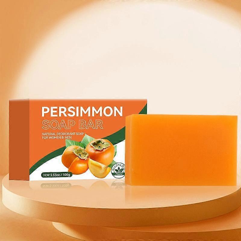 Persimmon Soap Bar For Old People Smell, Natural Body Odor Control Bar Soap
