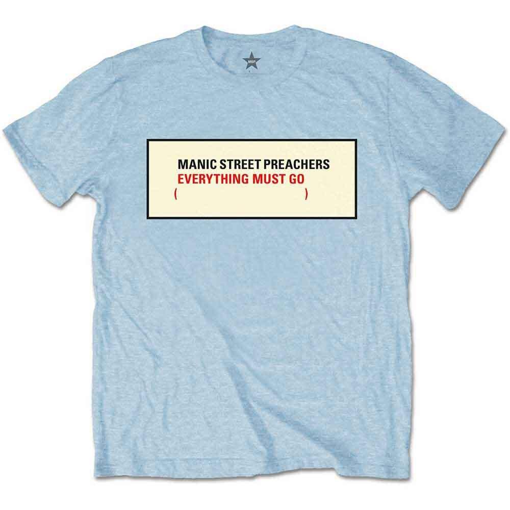 Manic Street Preachers Everything Must Go T-Shirt Blue New Unisex T-Shirt XL