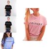Friends Mode Séries Femme Tshirt Manche Courte Ete Haut Casual Tee Ras Cou Du