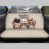 BIGCARJOB Cute Cat Seat Car Seat Covers with Animated Cat Universal Full Seat Stretch Car For a Comfortable Suitable for Light and Standard Cars