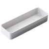 Plakira Cutlery Box/Chopsticks Storage Case, 23x8x4cm, Made in Japan, Kitchen, Restaurant, Dining Room, Easy to Use, Simple, Gray/White, Stackable, Pl