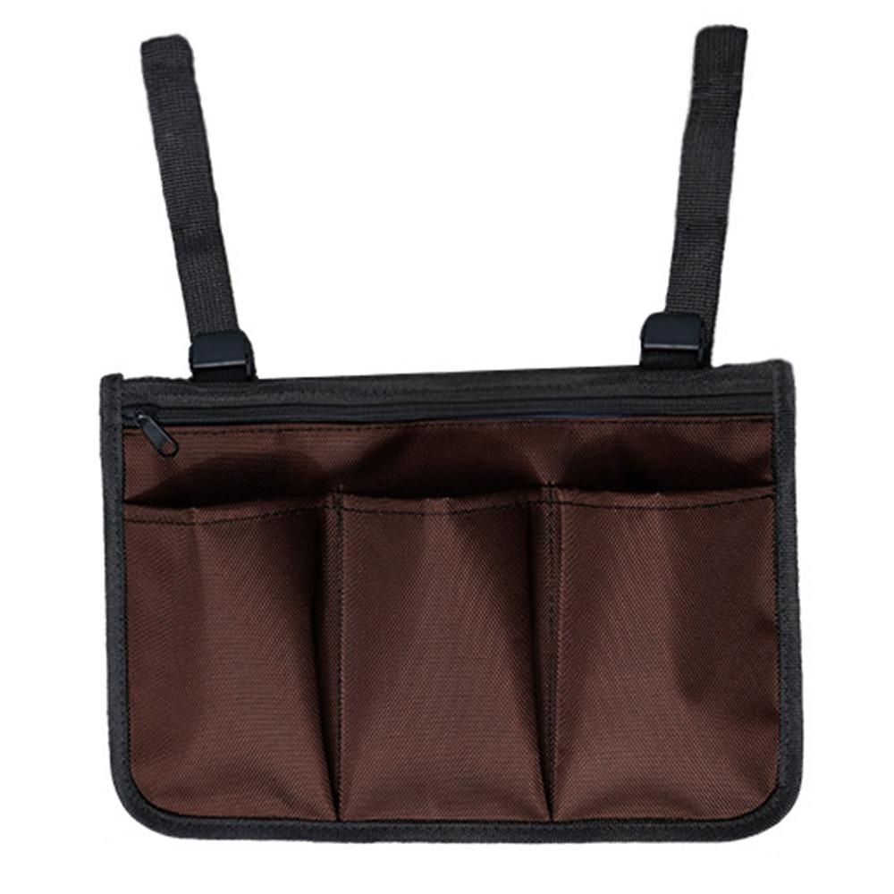 Portable Wheelchair Armrest Storage Bag Multi-pocket Seat Armrest Side Storage Pocket  Home Storage