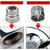 Brass Sink Faucet Adapter, Female NPT Thread Tap Aerator Adapter To Connect G1/2" Water Hose Adapter for Garden Hose Water Filter (F22mm - G1/2)