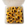 30 Sunflower Thumbtacks for Cork Board Decoration and Office Use