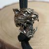Tiger Hat Orc Skull Head Sculpture Outdoor Knife Beads EDC Lanyard Key Chains Pendants Brass DIY Umbrella Rope Bracelets Charms Accessories