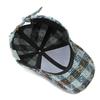 Plaid Hard Top Baseball Cap Damen Outdoor Sonnenschutzhut