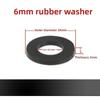Black Rubber Gaskets – 4/6 Inch Plumbing Washers Bellows Shower Hose & Water Inlet Pipe Seals | Silicone Waterproof O-Rings