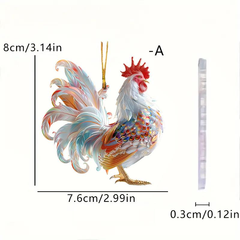 

Акриловая Цветочная Ферма Курица Петух Брелок для Ключей Сумки Мультяшные Украшения Для Женщин Девушек Держатель Автомобильные Брелоки A1