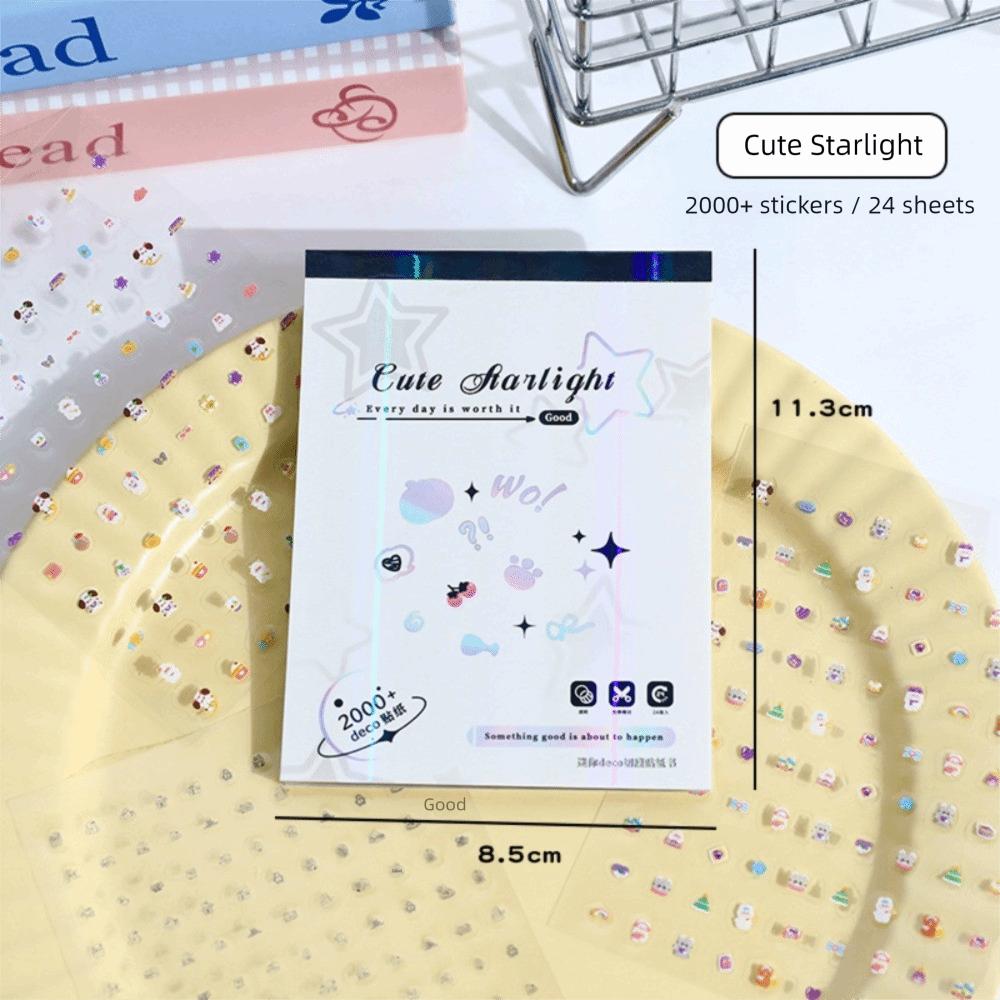 

24Pcs/Set No-Repeat Nail Sticker Self Adhesive Multifunction Cup Stickers Soft Embossed Cartoon Stickers for Nail Art Decoration білий