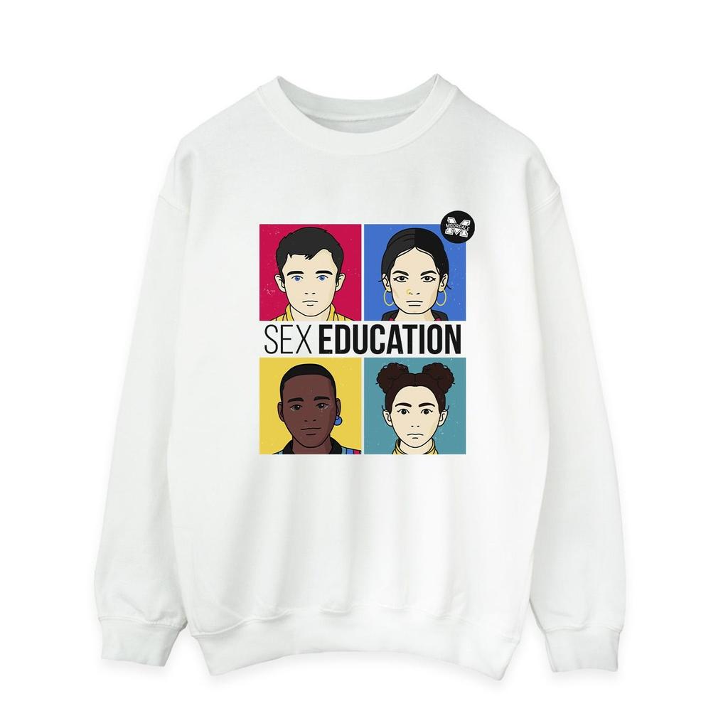Netflix Mens Sex Education Teen Illustrated Sweatshirt