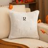 Decorative Pillow Case Ghost Pumpkin Cat Pattern Pillow Cover Removable Easy to Clean Washable Throw Pillow Case