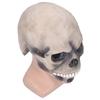 Halloween Scary Skull Mask Adult Full Head Latex Skull Helmet Glowing Eyes with Moving Chin