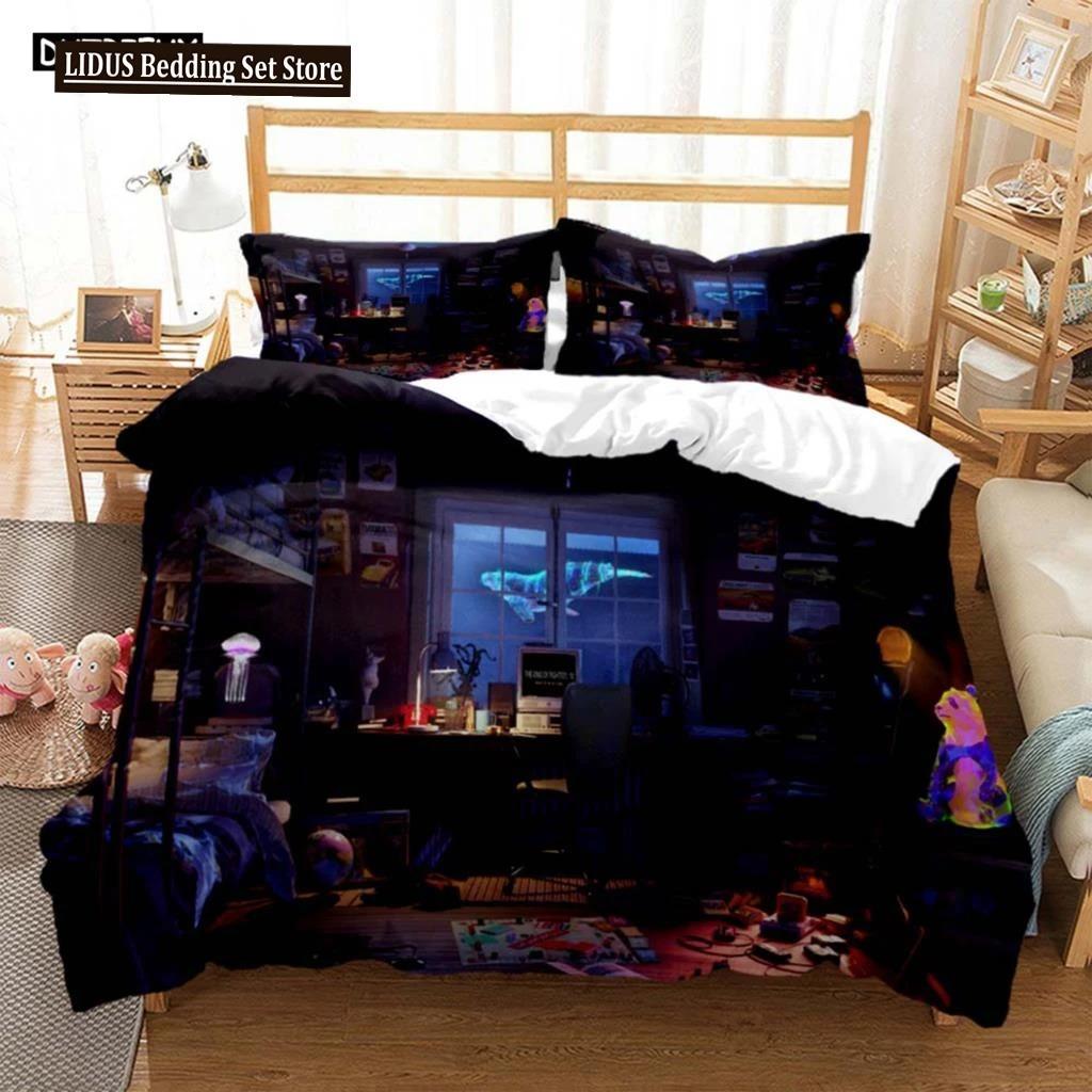 Fashionable Cartoon Printed Bedding Set Soft And Comfortable Customizable Comforter Bedding Sets Fashion Gift For Friends