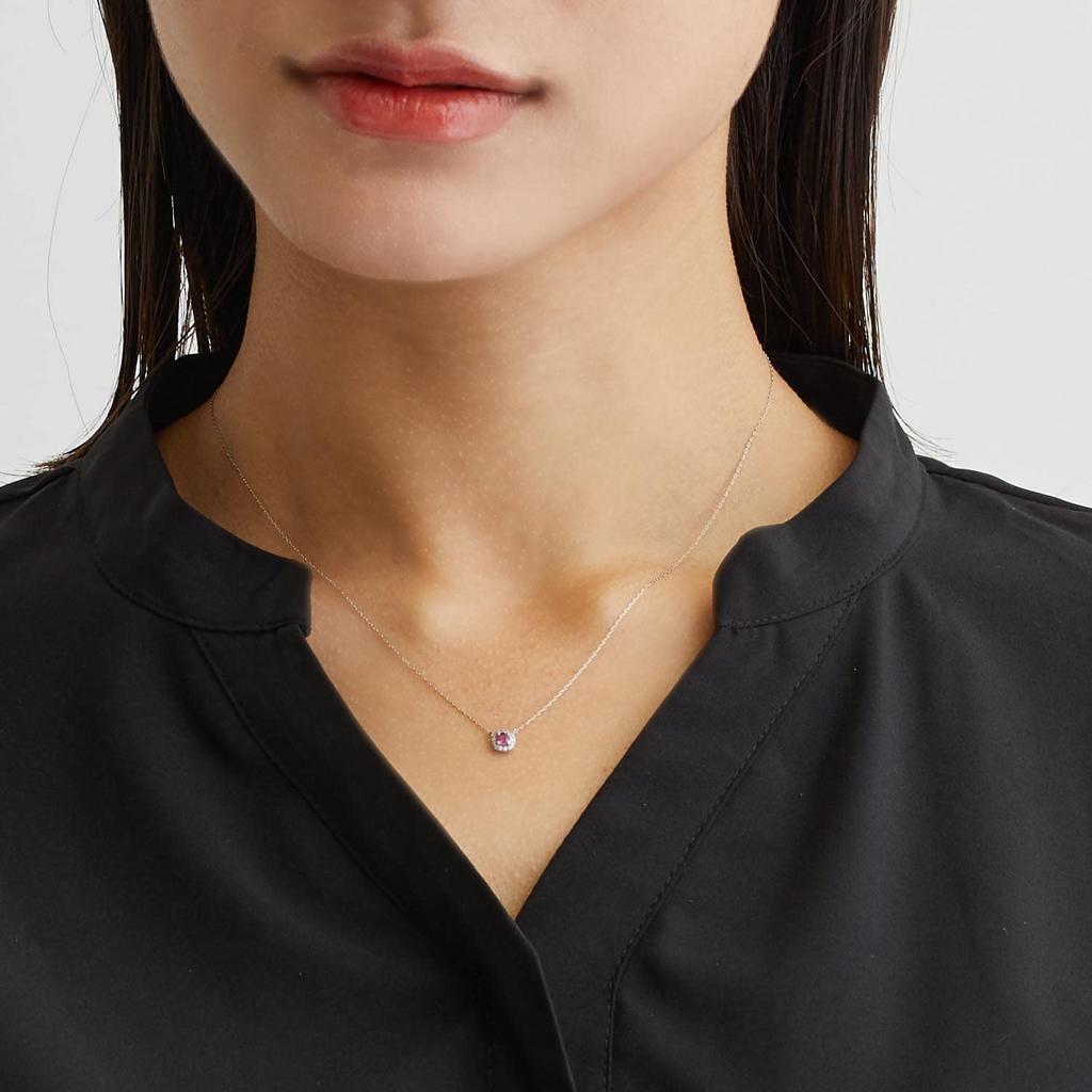 Lala Christie Diamond Necklace in PT950 0.1ct Platinum, Birthstone, lp56-0001-pt-04
