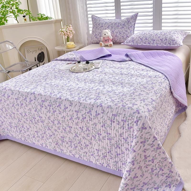 Bettbezug in Mutter- und Babyqualität, wendbare Tagesdecke aus Bubble-Baumwolle, 3-teiliges waschbares Tagesdeckenset