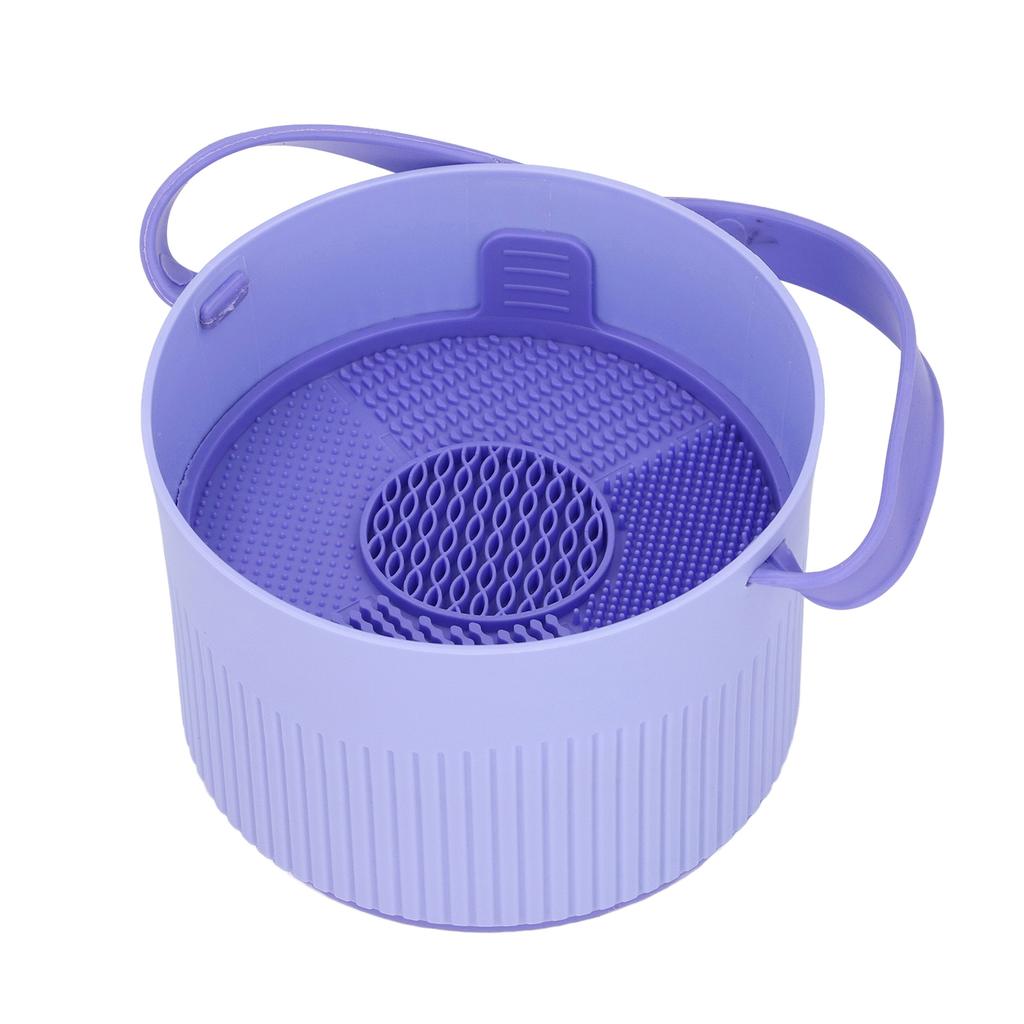 Tigela de limpeza de pincéis de maquiagem Suporte multifuncional para pincéis de cosméticos Organizador de ferramentas de limpeza para Stora