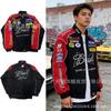 Gruba Bawełniana Haftowana Kurtka Motocyklowa Unisex Ciepła Odzież Wierzchnia Sporty Rowerowe