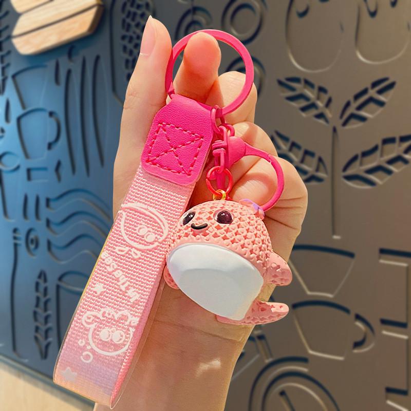 

Little Whale Toy Key Chain Desktop Decoration Children Gifts Resin Material рожевий