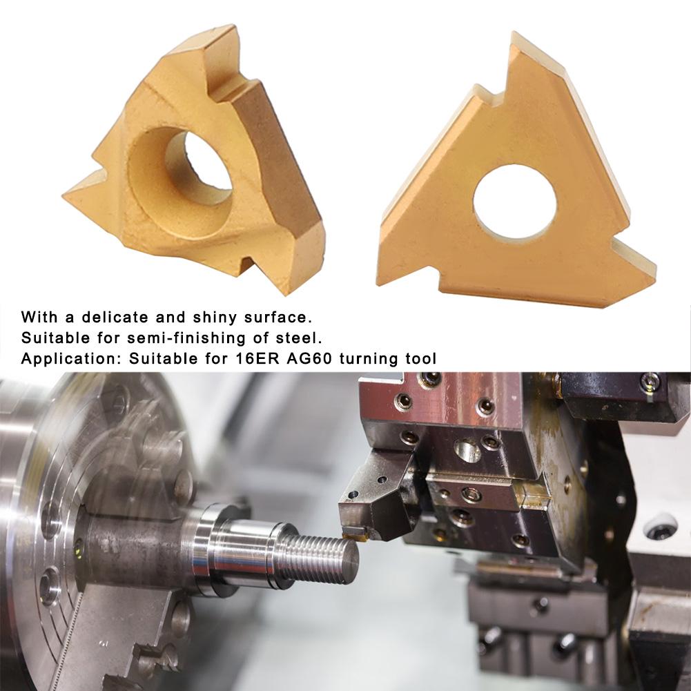 16ER AG60 Carbide Inserts External Thread Cutting Tool for Stainless Steel Processing