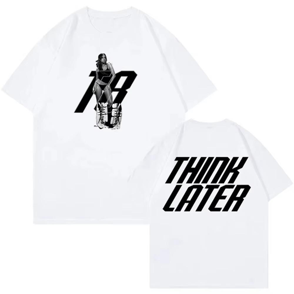 Tate McRae Think Later Tshirts Pop Singer 2026 Tour Merch Crewneck Short Sleeve Tee Mens Women Streetwear Fashion Clothes Tops
