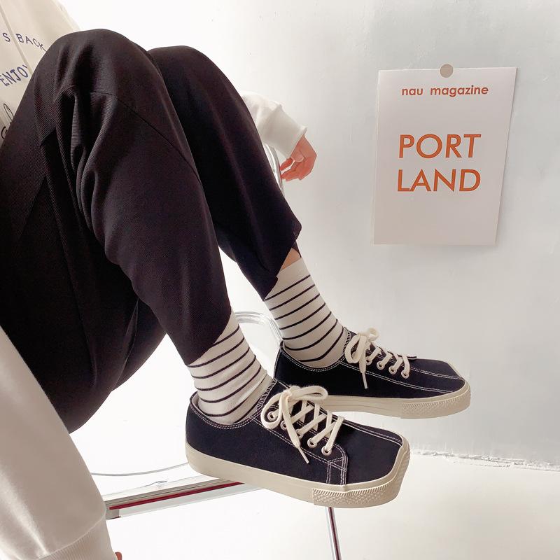 

Новая модная обувь из нестандартного парусинового материала, женская дышащая легкая обувь для ходьбы, повседневная обувь 40 чёрный