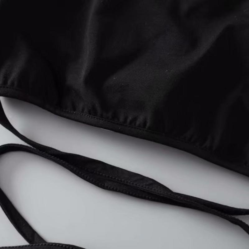 Summer Crop Tops Women Sleeveless Sexy Bandage T-Shirt Top Fashion Black Lace Up Tank Top Tumblr Ladies
