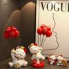 Cat Figurine - Perfect for Home Entry, Living Room, Wine Cabinet, or Shoe Cabinet Decoration; Ideal Housewarming Gift