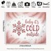 2D Pastel Winter Neutral Baby Shower Newborn Photography Background Cloth