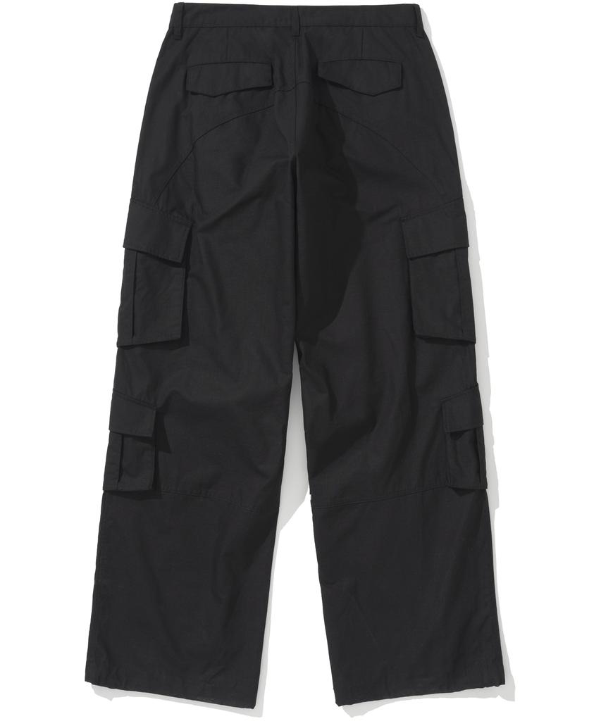 NOT4NERD Ripstop Multi Pocket Semi Wide Pants - Black